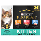 Purina Pro Plan DEVELOPMENT Kitten Wet Food Variety Pack, (24) 3 oz