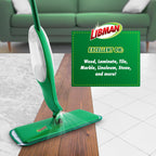 Libman Freedom Spray Mop Kit, Microfiber Wet Mops for Floor Cleaning, Hardwood, Laminate, Tile Cleaner, Household Tool, 24 Oz Solution Tank, Two Extra Replacement Refill Heads Included