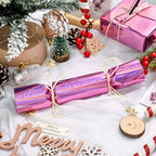 Burymento Pink Wrapping Paper Roll, Metallic Holographic Star Gift Wrap for Birthday, Valentines, Mothers day, Graduation, Wedding, Fathers day, Baby Shower, Christmas (30 IN x 32.8 FT)