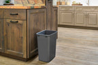 Rev-A-Shelf 2-Pack 35 Quart Polymer Replacement Trash Bin, Recycle Waste Garbage Container for Kitchen Cabinet Pullouts, Gray, RV-35-13-2 - Large Plastic Bins for Home and Office