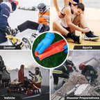 RHINO RESCUE 4-Size Moldable First Aid Splint Kit, Orange-Gray with Bandage