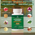 VITACRLLYNMN Dihydroberberine Supplement 1600MG Super Berberine and Dihydroberberine with Cinnamon 8 in 1 Supplement 120 Capsules