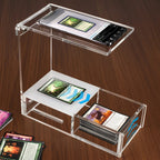Clear Acrylic Sleeved MTG Cards Scanner Stand, Photo Stand, Trading Card Scanstand Compatible with Manabox, TCGplayer App, Sleeved and Unsleeved Cards Accessories