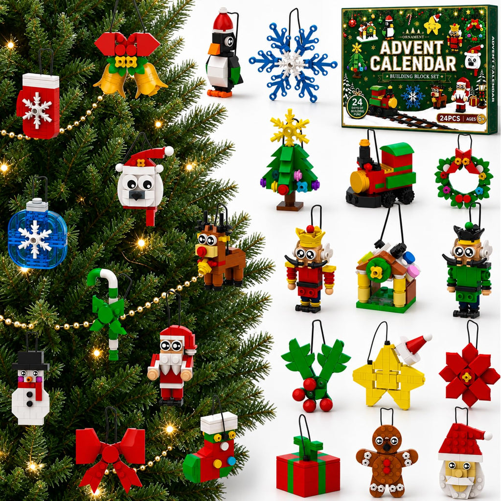 Celltestria Advent Calendar 2026 Christmas Building Ornament Toys for Kids