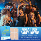YETAIM Recovery Patches for Women Men: 48-Pack Energy Boost Fast Recovery - Day Night Party Support - Apply on Arm Neck Wrist Back for Party Fun Morning Revival - Clear Blue