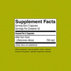 Nature's Sunshine Wild Yam Capsules - Herbal Gladular Support (100 Capsules)