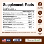Glucosamine Chondroitin MSM – Joint Support Supplement for Women and Men with Glucosamine Sulfate 1500 mg, Chondroitin and MSM – for Cartilage, Joint Health and Flexibility – 90 Tablets