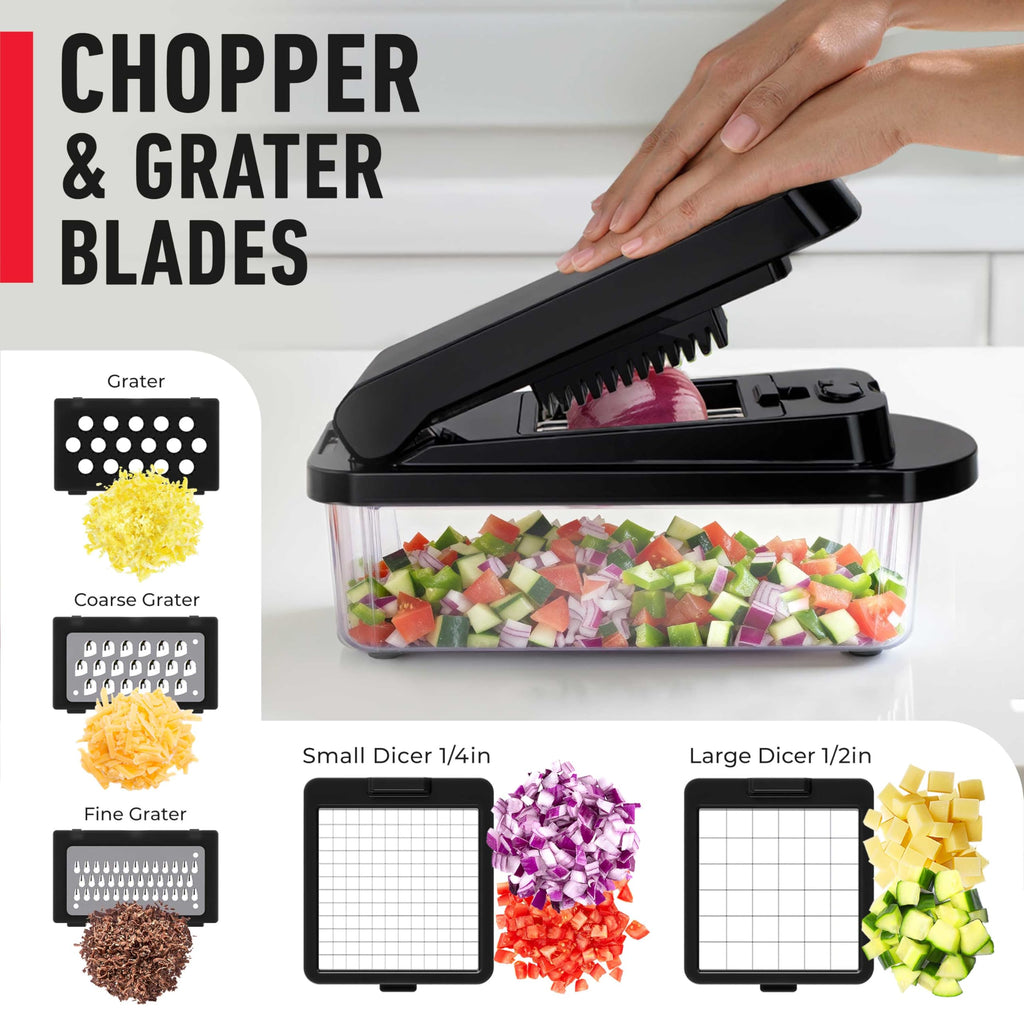 MUELLER HOME Pro-Series 10-in-1, 8 Vegetable Chopper & Mandoline Slicer