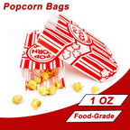 Homrelaxy 144 Pcs Paper Popcorn Bags for Party, 1 oz Individual Servings