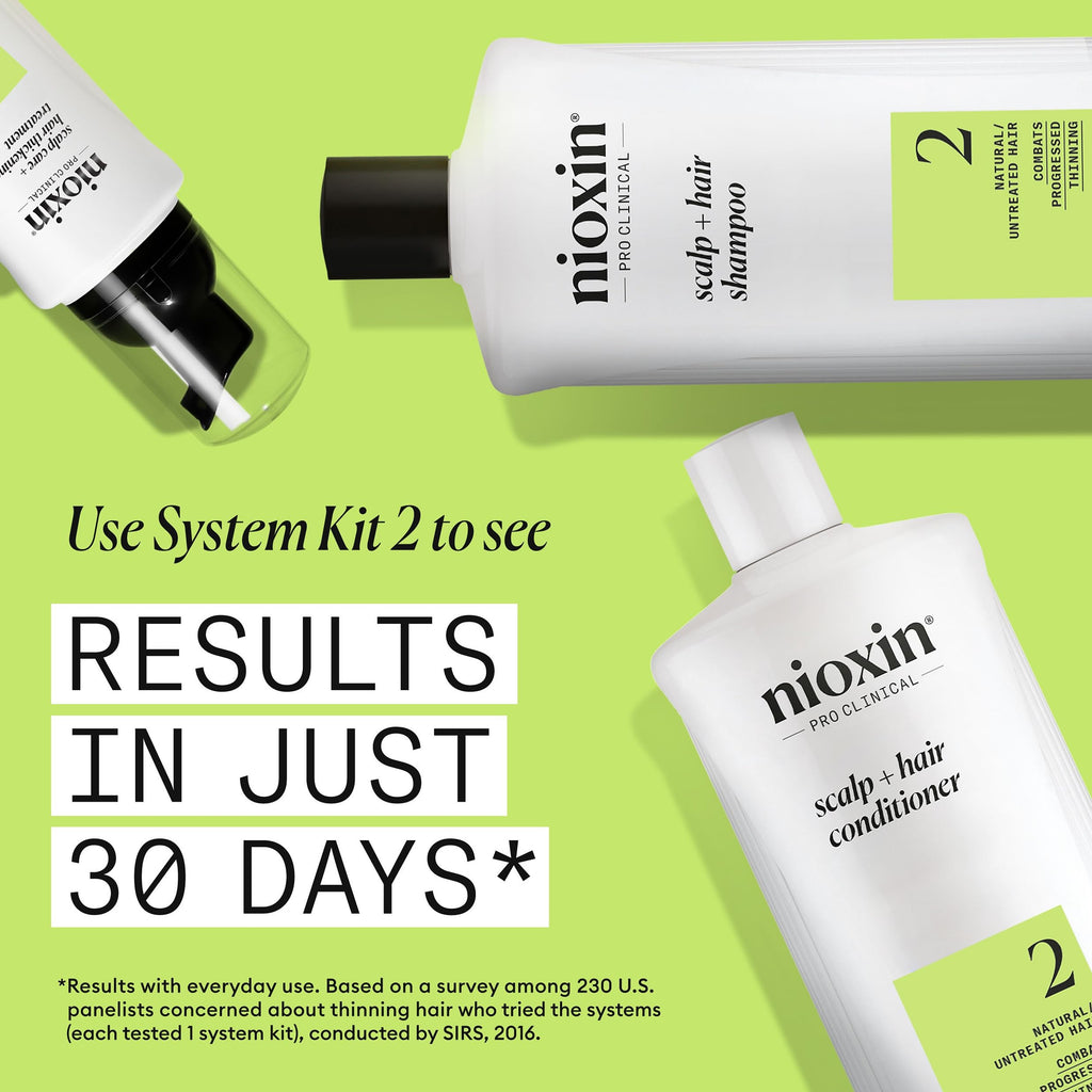 Nioxin System 2 | Scalp Care | Shampoo | Hair Thickening | For Natural Hair