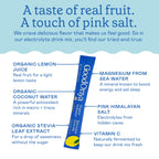 GOODONYA Organic Hydration Electrolyte Drink Mix, Certified Organic Hydration Powder, Non-GMO, Biochecked Glyphosate Free, Low Sugar, Lemonade Flavor, No Artificial Flavors,12 Stick Packs