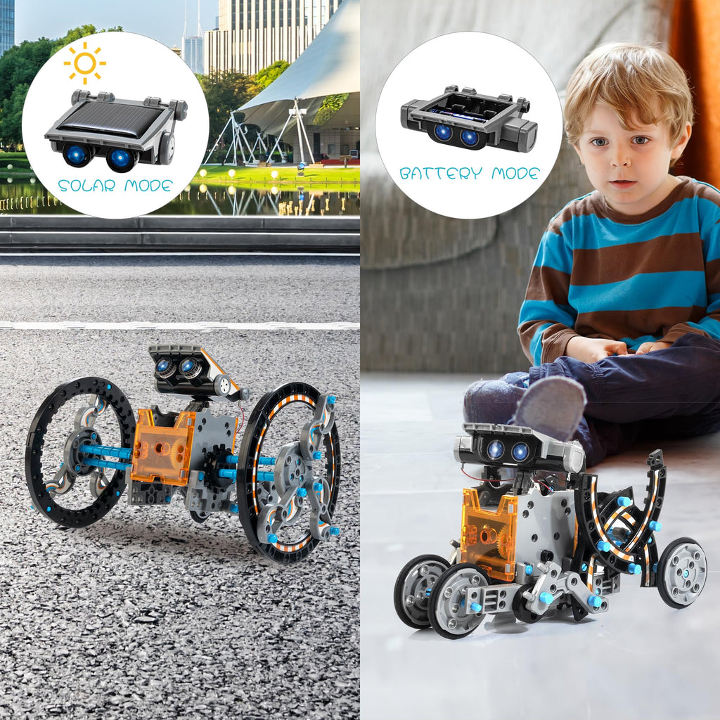 14-in-1 Solar Robot Kit for Kids, Stem Projects for Kids Age 8-12 ...