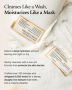 FULLY Rice-Dough Mask Cleanser, Hydrating Mask, Nourishing, Low-pH Formula, Clear Pores, Face Wash, Dry & Sensitive Skin, Vegan Korean Skincare 4.39 fl.oz