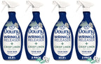 Downy Wrinkle Releaser Spray, All In One Formula, Removes Wrinkles, Static and Odor Eliminator, Crisp Linen Scent, 33.8 Fl Oz (Packaging May Vary),(Pack of 4)