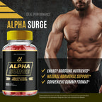 Alpha Surge Gummies, Official Alpha Surge Gummies for Men - Maximum Strength Performance, All Natural Support Overall Health and Wellness, AlphaSurge Advanced Formula Support Gummy Reviews (2 Pack)