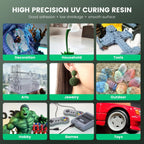 SUNLU 3D Printer Resin 4kg, Fast Curing Standard 3D Resin for LCD DLP SLA Resin 3D Printers, 395 to 405nm UV Curing 3D Printing Liquid Photopolymer Resin, Low Shrinkage, High Precision, 4000g, White