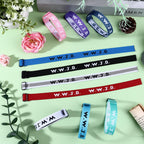 Haiabei 120 Pcs Webbing Bracelets What Would Jesus Do Bracelets Christian Gifts WWJD Braceletss Jesus You Christian Bracelet-s Bulk Adjustable Wristbands Colorful for Church Women Men Fundraisers