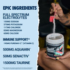 GHOST Hydration Tub, Electrolyte Powder, Kiwi Strawberry - Sugar Free Instant Electrolyte Drink Mix - Caffeine-Free Daily Hydration & Immune Support with Clean Formula - 40 Servings