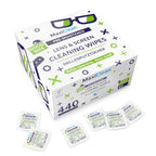 MAXI CLEAN 440 Pack Lens Wipes for Eyeglasses Pre-Moistened, Individually Wrapped Streak-Free Cleaning for Glasses & Laptop Screens, Glasses Cleaner Wipe Bulk 5.5 x 4.7 Inch, Sunglasses & Phone Wipe