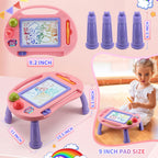 BABLOCVID Magnetic Drawing Board for Toddlers Girl Toys Doodle Board Pad
