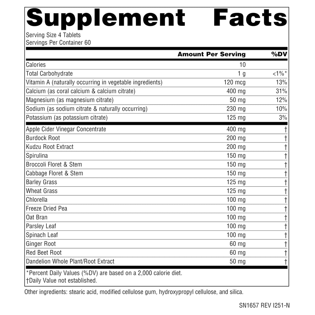 Source Naturals Alkaline Balance to Support PH Balance* - 240 Tablets