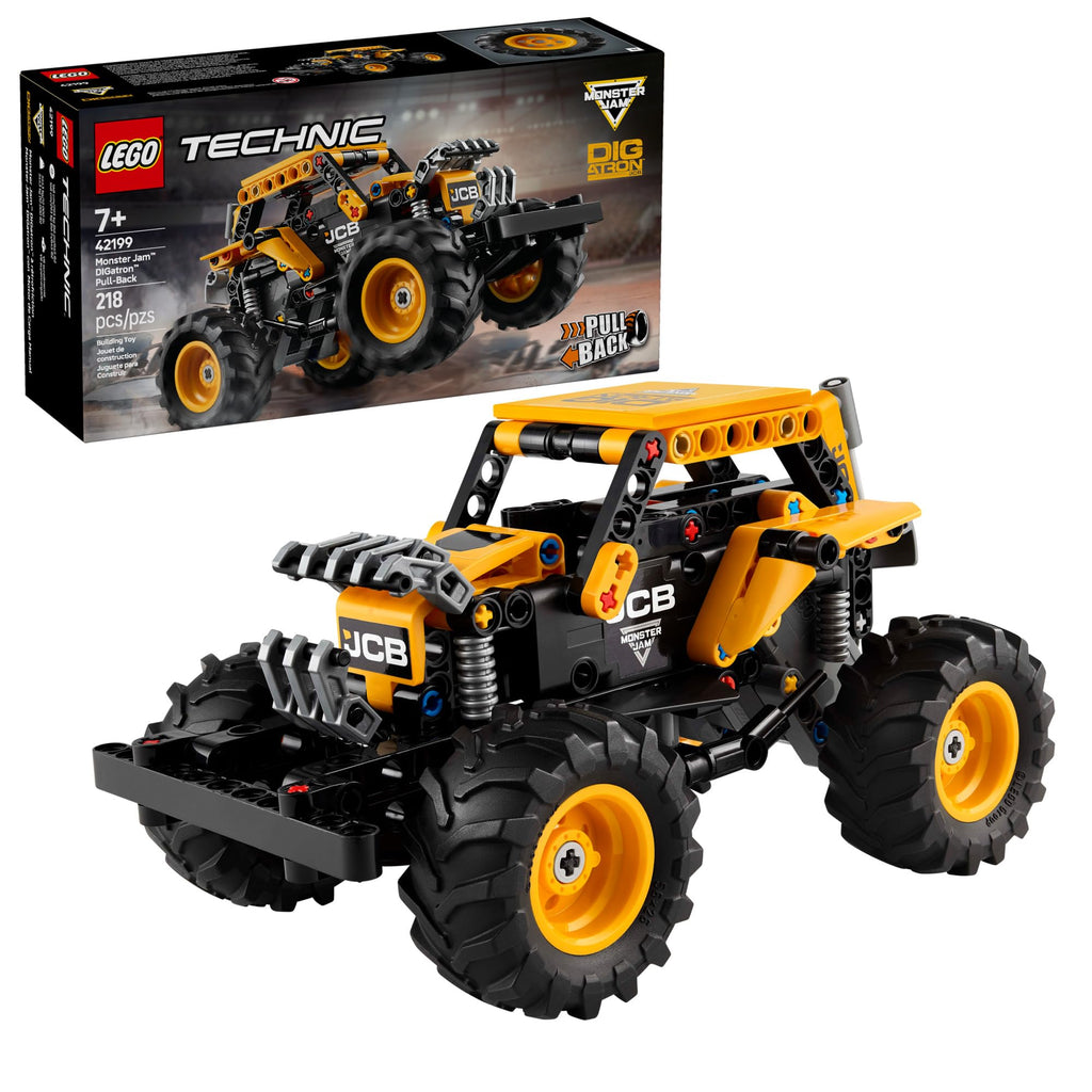 LEGO Technic Monster Jam DIGatron Pull-Back Monster Truck Toy - Building Toy for Kids, Boys and Girls, Ages 7+ - Gift for Birthdays - 42199