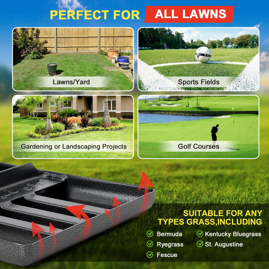 Lawn Leveling Rake - Heavy Duty 30"x10" Stainless Steel Leveler Plate,Reinforced Welds,28-60" Adjustable, Anti Flipping Smooth Edge,for Soil, Dirt,Ground,Yard Top Dressing,Landscaping