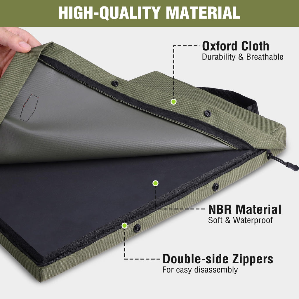 WORKPRO 17" Kneeling Pad with Removable Cover, Green