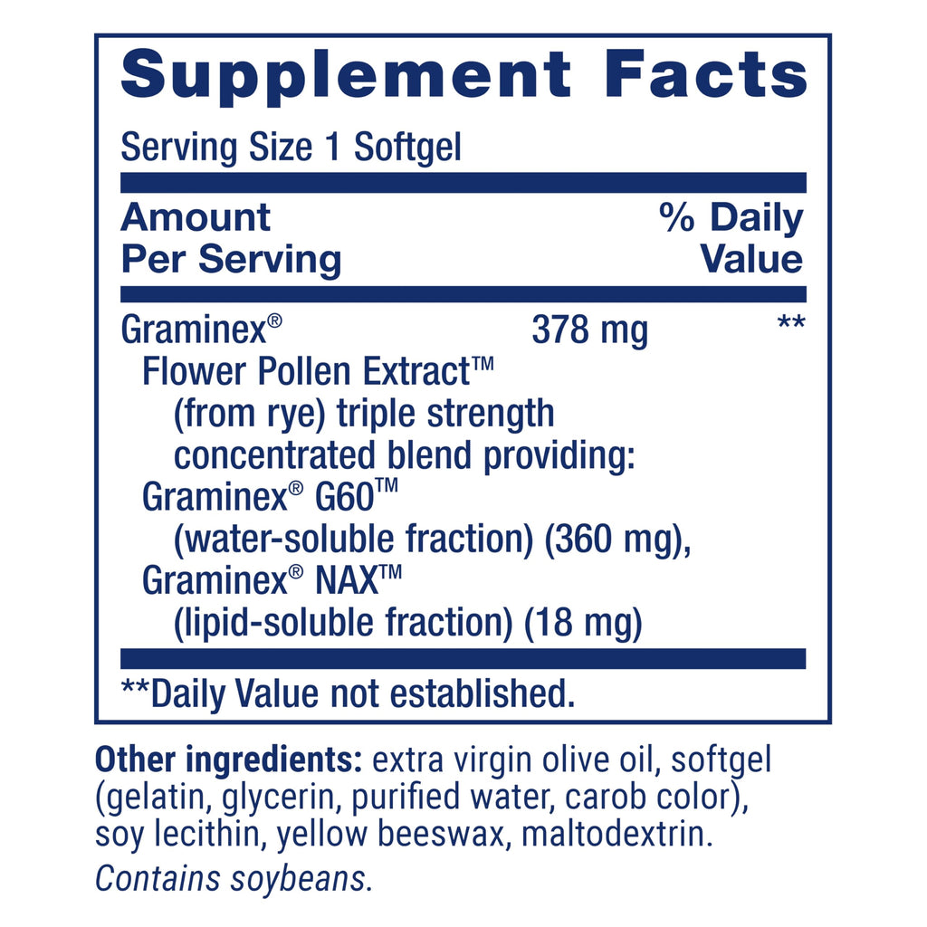 Life Extension Triple Strength ProstaPollen™, Prostate Health, Prostate Function, Flower Pollen Extract, Gluten Free, 30 softgels