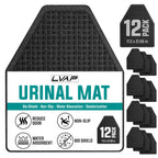 12 Pack - Professional Urinal Floor Mats for Men Bathroom | Non-Slip Urinal Mats | Disposable Bathroom Urinal Pads for Commercial Restrooms