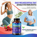 Strmuscle Dihydroberberine Supplement 200mg, Hight Absorption Berberine Supplement for Men & Women - Metabolic & Wellness Support, 180 Capsules