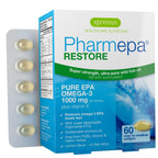 Igennus Pharmepa Restore, Pure EPA 1000mg, Omega 3 rTG Fish Oil, IFOS Certified, High Absorption, 90% Concentration Triple Strength, Wild & Sustainable, Lemon Flavor, 1-Month Supply, 60 Softgels