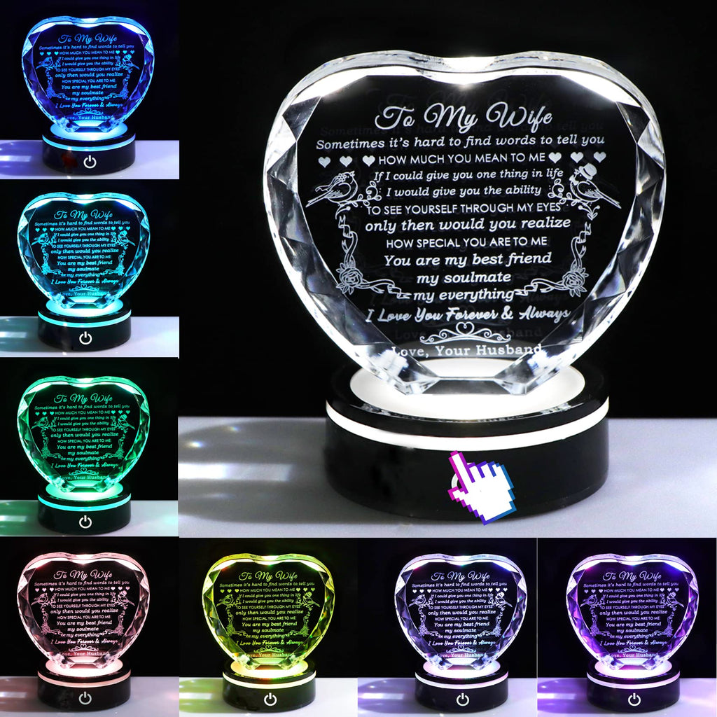 YWHL Gifts for Wife I Love You Gift Idea for Wedding Anniversary & Birthday