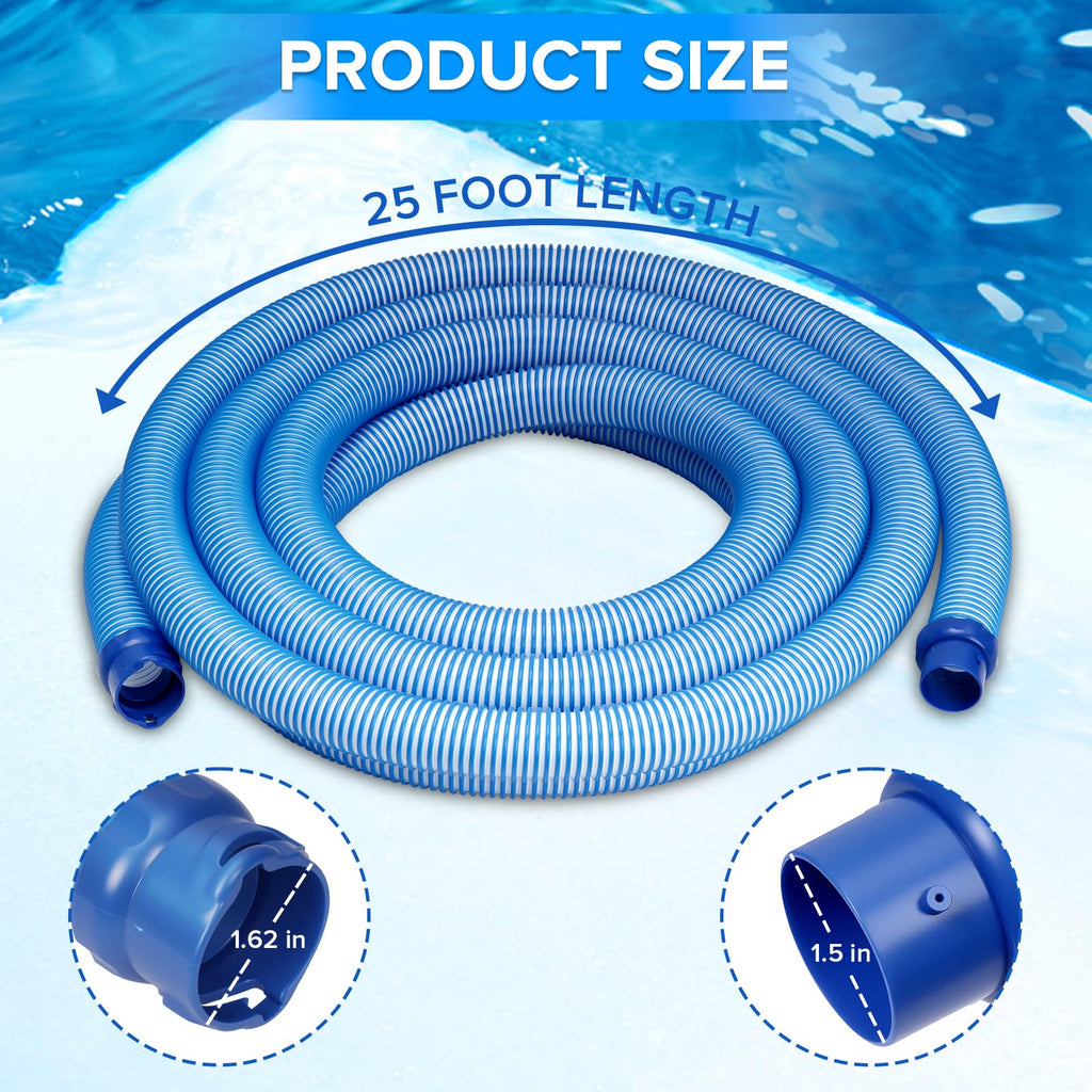 R0527700 Zodiac MX6/MX8 Pool Cleaner Twist Lock Vacuum Hose Replacement Kit (25 Feet/Pack)