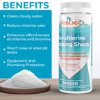 35.2oz Non-Chlorine Spa Shock Oxidizing Cleaner for Hot Tub, Chlorine-Free Water Care & Enhanced Cleaner for Hot Tubs, Spas and Pools, Quick Dissolving, Fast-Acting - 2.2 Lbs.
