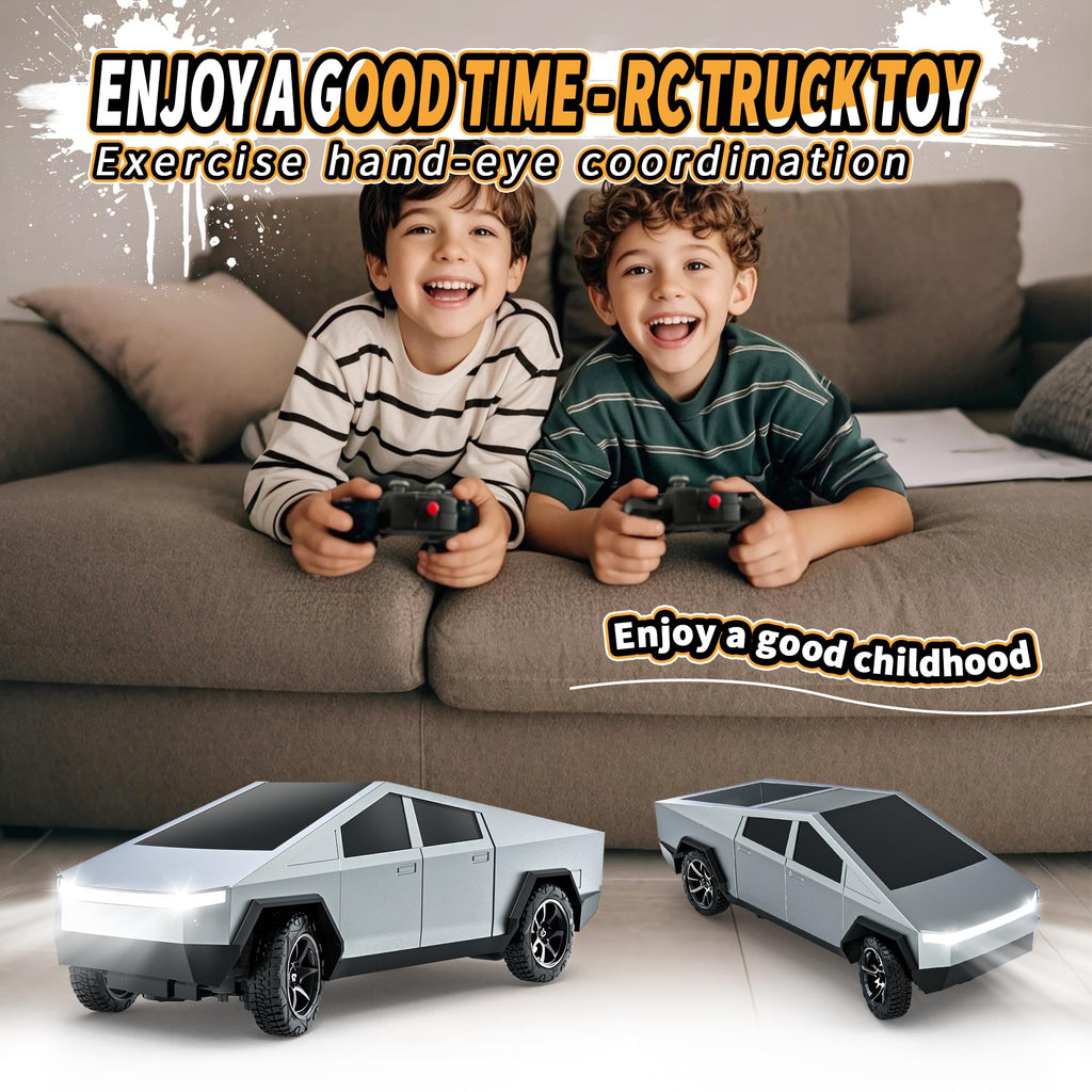 Vefercen RC Car Toys，All Terrain 2.4GHz RC Truck for Boys Aged 3-8, 8-12