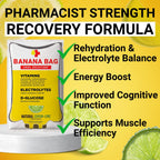 Banana Bag Oral Solution Packets ��� Natural Lemon Lime 5pk | A Refreshing Blend of Electrolytes, Vitamin C, and B-Complex for Daily Hydration and Energy | Perfect for Any Lifestyle.