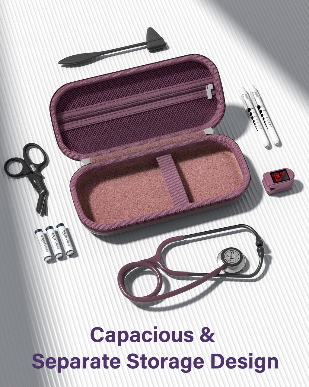 ProCase Stethoscope Case for 3M Littmann Classic III & Cardiology IV -Plum