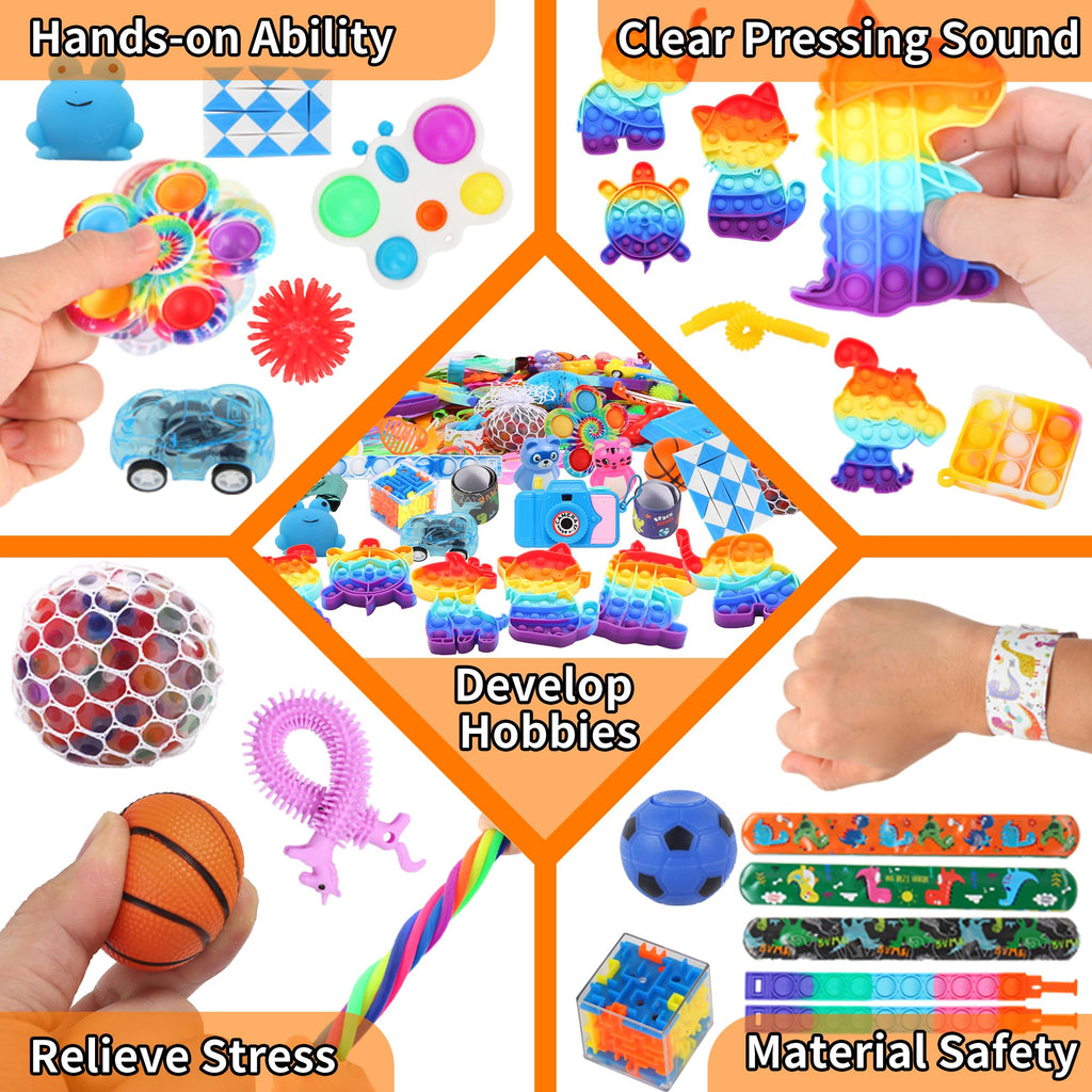 1000 Pcs Party Favors for Kids, Fidget Toys Bulk, Birthday Gift Toys, Fidgets Stocking Stuffers, Treasure Box Birthday Party, Goodie Bag Stuffers, Carnival Prizes, Pinata Filler Stuffers for Classroom