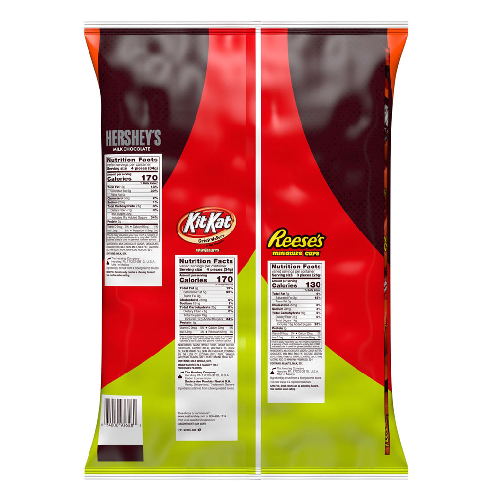 Hershey's Assorted Chocolate Halloween Candy Bulk Variety Pack, 80 oz