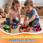 Monster Truck for Boys 3 4 5 6 7 Year Old Push and Go Friction Powered Car