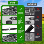 Lawn Leveling Rake 17"x10",Lawn Leveling Tool with 68" Long Adjustable Stainless Steel Handle for Leveling Soil,Grass,Sand or Dirt,Heavy Duty Lawn Leveler for Backyard,Garden,Golf Course,Farm,Pasture
