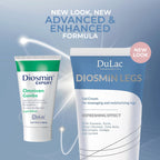 Dulac, Diosmin Legs Gel Cream, Cooling & Refreshing, with Diosmin & Menthol, Horse Chestnut Extract, Butcher's Broom & Red Vine, Fast-Absorbing, Non-Greasy, Daily Leg Care, 5.07 fl oz, Made in Italy