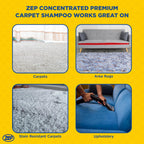 Zep Concentrated Premium Carpet Shampoo – Deep Clean Carpets & Remove Tough Stains – 1 Gallon E-Z Fill Sprayer 2-Pack – Bundle