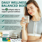 FANSHI Lymphatic Drainage Supplements 240 Softgels | Herbal Blend with Echinacea, Dandelion & Burdock Root | Promotes Healthy Circulation & Fluid Balance | Supports Overall Daily Wellness