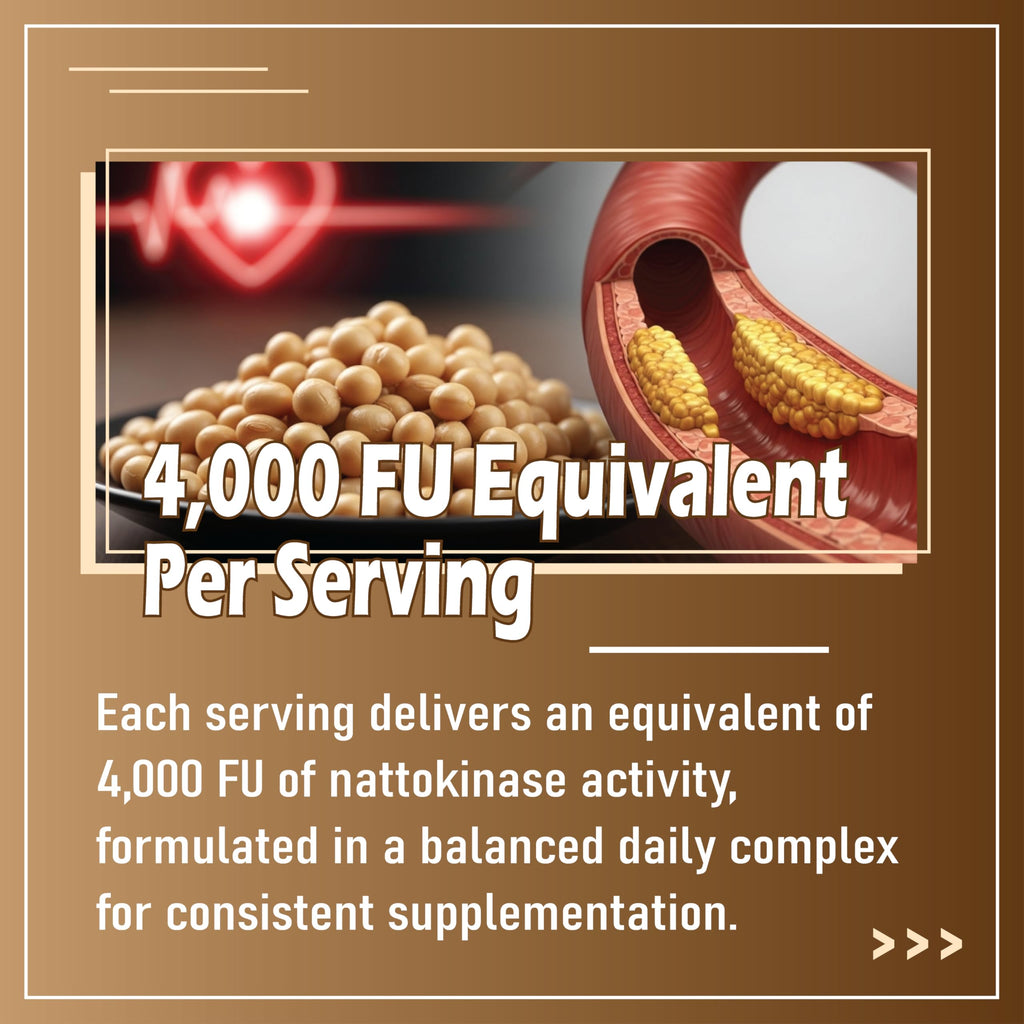EILTEAU Corvael Nattokinase 4,000 FU 7-in-1 Supplement, 300 Softgels