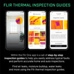 Flir One - Thermal Imaging Camera for iOS Smartphones (iPhone 15 and Newer w/USB-C), 240x180 Super Resolution (80x60 Native IR)