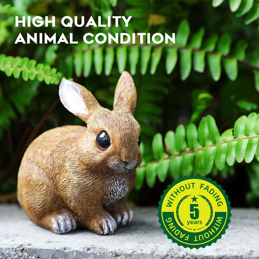 Bunny Decor Set of 3 Resin Easter Garden Statues Outdoor Indoor Home Yard