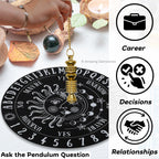 Ibrahim Karim Universal Pendulum Healing Metal Pendulums for Divination, Gold Double ISIS Steel Copper Pendulum High Energy Pendulo de Bronce Pendulos de Mesa MP21