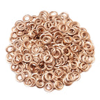 KING PIECES 2000pcs Rose Gold Grommets 3/8 Inch (10mm) Washers and Grommets Kit for Grommet Tool, Banner & Posters Metal Grommets Eyelets for Fabric Clothes Leather Belt Punching